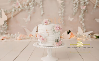 Whimsical Butterfly Garden Cake Smash