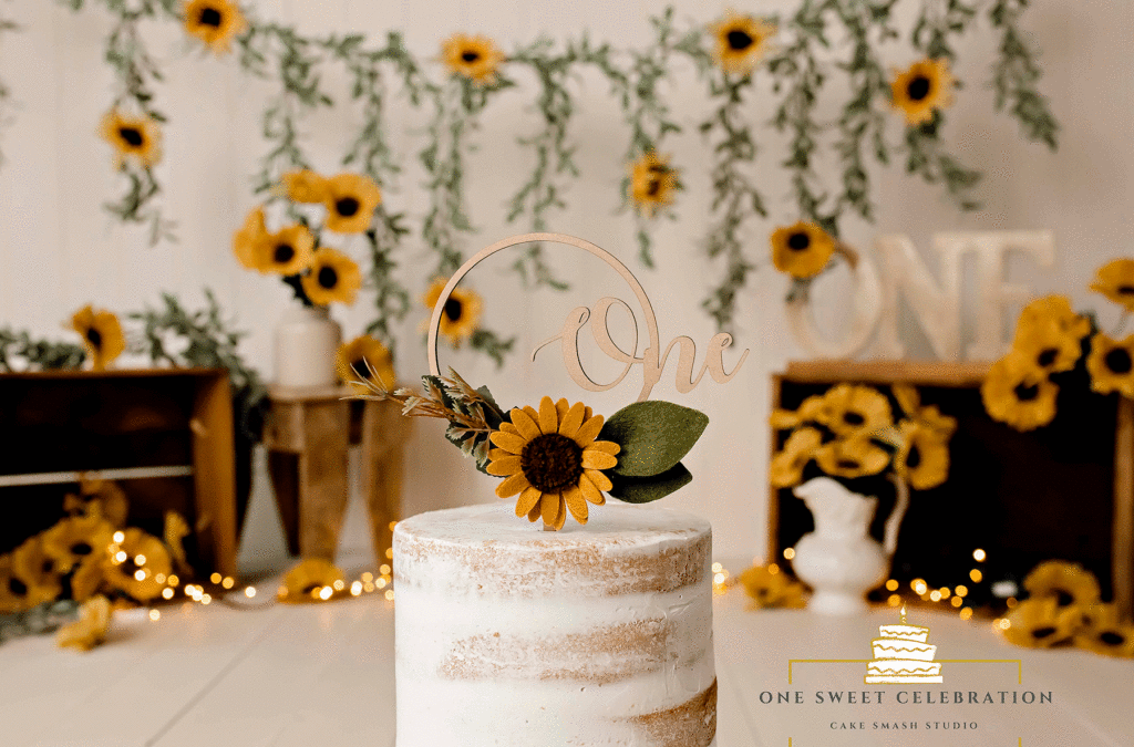 Gold Coast Cake Smash Photographer – Sunflower Cake Smash