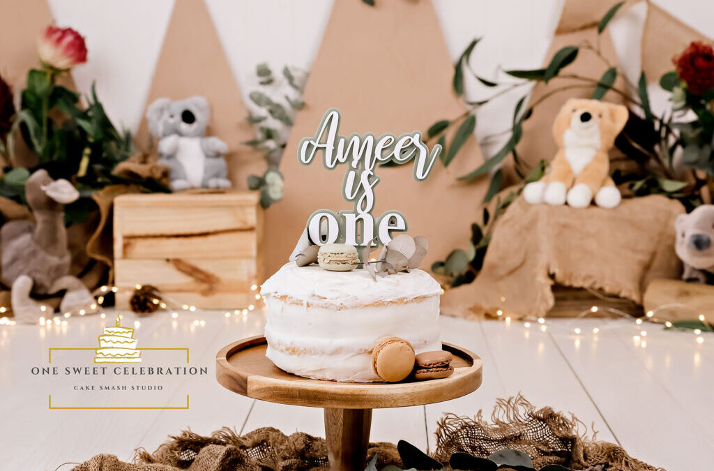 Australiana themed cake smash – Brisbane cake smash photographer